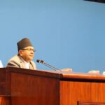 Speaker Devraj Ghimire addressing lawmakers in Nepal’s Federal Parliament Nepal Federal Parliament session during the budget session Lawmakers debating key bills in Kathmandu
