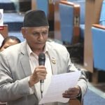 Hitraj Pandey, CPN (Maoist Centre) Chief Whip, speaking in Parliament about teachers' demands. Nepal Parliament session with teachers and doctors protest discussion