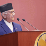 PM KP Sharma Oli at Federal Parliament session Lawmakers during Nepal Federal Parliament budget session House of Representatives session with Prime Minister absent