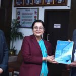 NRB pre-budget review 2082/83 submission to Finance Minister Acting Governor Neelam Dhungana hands over NRB report Finance Minister Bishnu Prasad Paudel receives NRB pre-budget report