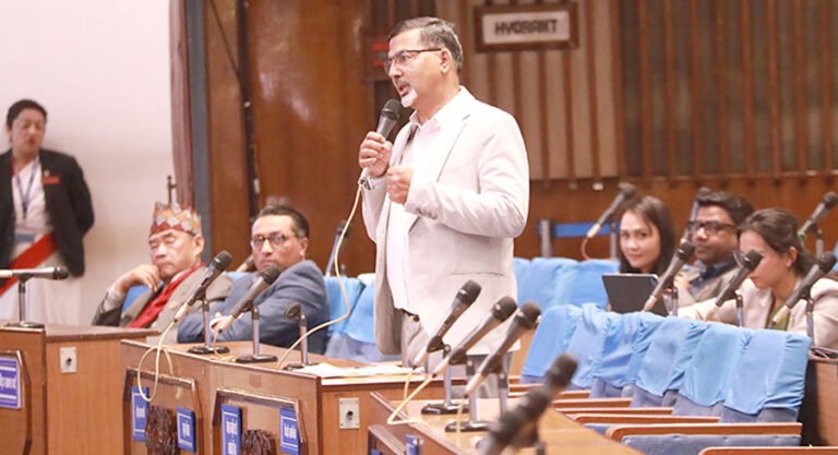 Janardan Sharma speaking at Nepal Parliament during Zero Hour