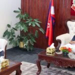 PM Oli Indian Ambassador meeting in Baluwatar