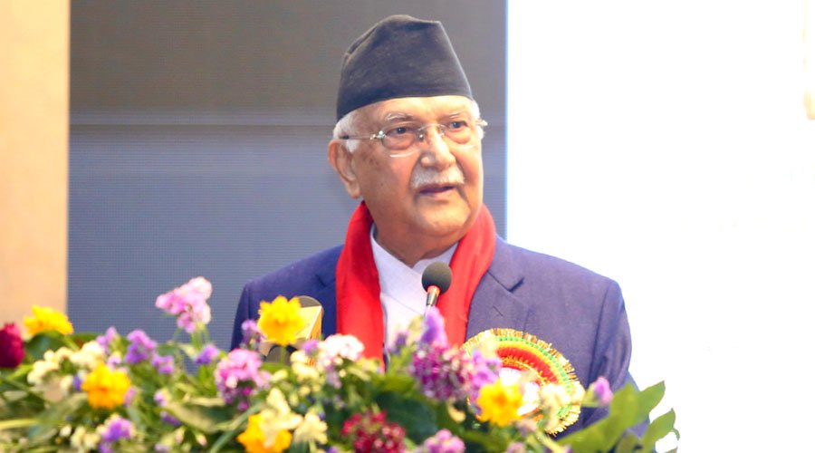 Nepali language standards – PM Oli addressing media at Gorkhapatra anniversary