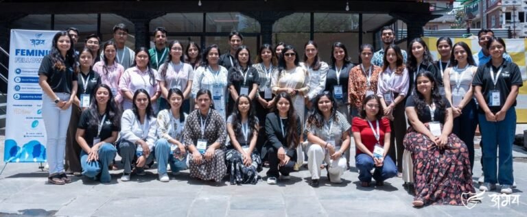 Youth changemakers at Feminist Fellowship 2025 Nepal